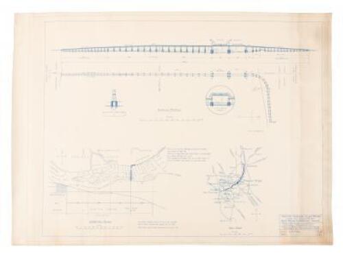 Plan and Profile: Antioch-Sherman Island Bridge across San Joaquin River. Delta Bridge Corporation, Owner. Frank H. Reynolds, Civil Engineer...