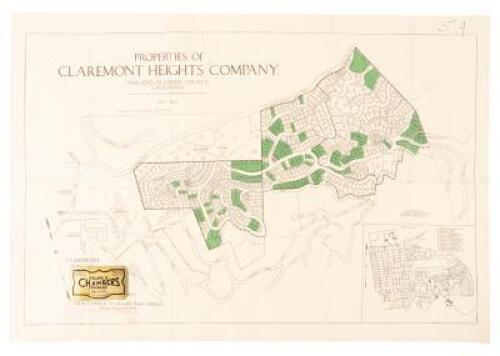 Properties of Claremont Heights Company, Oakland, Alameda County, California