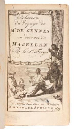 Rélation d'un voyage fait en 1695, 1696 & 1697 aux côtes d'Afrique détroit de Magellan, Bresil, Catenne et isles Antille, par une efcadre des viffeaux du roi commandée par de Gennes