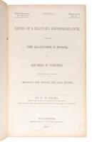 Notes of a Military Reconnoissance, from Fort Leavenworth, in Missouri, to San Diego, in California, Including Part of the Arkansas, Del Norte, and Gila Rivers