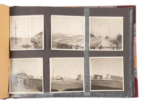Album with 181 snapshot photographs documenting a family's travels in the western United States in 1919-1920