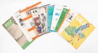 Nine miscellaneous golf magazines and programs