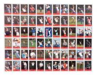 The Legend of Jack Nicklaus: 20 Major Victories Collection uncut sheet of trading cards with uncut sheet of 1990 PGA Tour Trading Cards