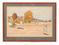 Harry Elliott golf lithograph