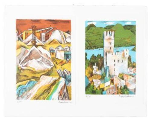 Two prints by Rigby Graham