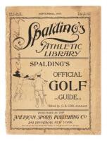 Spalding's Official Golf Guide containing Constitution, By-Laws and Rules of the United States Golf Association, Instructions for Beginners, Records, Descriptions of the Leading Links, Illustrations of the different methods of Driving, etc.
