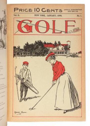 Golf magazine - eight bound volumes with issues from 1897-1908