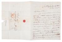 British Mathematician, called 'America's 1st Jewish Professor', rare letter to the Doctor of Poe and Melville, after a harrowing American "adventure"