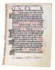 Manuscript leaf on vellum