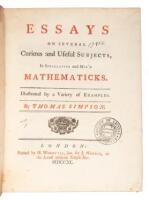 Essays on several curious and useful subjects, in speculative and mix'd Mathematicks. Illustrated by a variety of examples