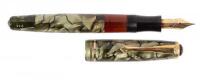 No. 244 Marbled Green Celluloid Fountain Pen, Danish Production