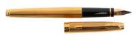Parker 75 Millerais Pattern Gold-Plated Fountain Pen, Fine Reverse-Oblique Nib
