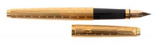 Parker 75 Perle Pattern Gold-Plated Fountain Pen