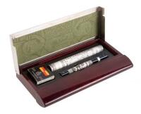 Picasso "Dream Collection" Blue Resin Fountain Pen with High-Relief Metal Barrel Band