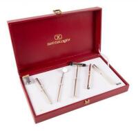 Five-Piece Sterling Silver ENT Doctor's Set with Ballpoint Pen