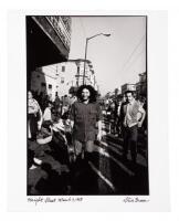 Iconic photograph of Jerry Garcia on Haight Street, March 1968