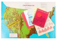 Box of ephemera related to the 60s/70s counterculture