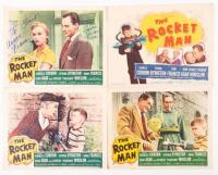 Set of 8 lobby cards and the Exhibitor’s Campaign Book for Bruce’s 1954 20th Century Fox film “The Rocket Man”