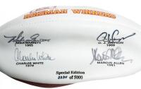 USC Trojans Heisman Trophy Winners Autographed Football - limited edition football, signed by O.J. Simpson, Mike Garrett, Charles White and Marcus Allen