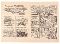 Keep on Truckin' - proof sheet from Zap Comix #1