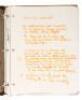 Binder of manuscript notes by Lenny Bruce, apparently made while conducting legal research for his 1964 New York obscenity trial - 2