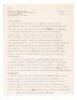 Letter to Lenny Bruce (Leonardo Cardinal Bruce, a.k.a. Lord Byron), signed Todd