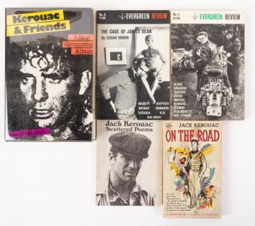 Five volumes by or with appearances by Jack Kerouac