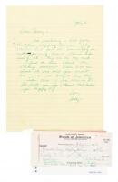 Letter from Sally Marr, Lenny Bruce's mother, to Lenny