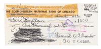 Check signed as Lenny Bruce and Leonard A. Schneider