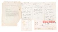 Letter from Lenny Bruce to his attorney Godfrey Isaac concerning trial strategy for two of his heroin busts