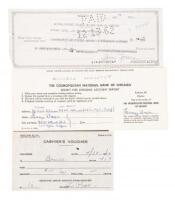 Three items signed by Lenny Bruce