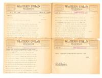 Telegram from Lenny Bruce to Jack Sobel, about business matters, calling Hugh Hefner a mentally ill compulsive liar