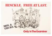 Hinckle. Free At Last. Only in the Examiner