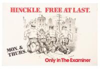 Hinckle. Free At Last. Only in the Examiner