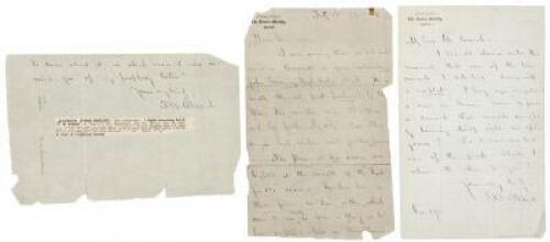 Six Autograph Letters Signed by Thomas Bailey Aldrich