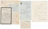 Archive of approximately 50 letters & correspondence to St. John Adcock, editor of The Bookman, most autograph, a few typed.