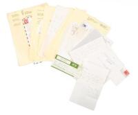 Collection of two-dozen+ typed and handwritten orders to Bruce for his 1962 album &ldquo;Confessions of a Dirty-Talking Dope Fiend"