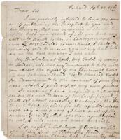 Autograph Letter Signed by Francis Blackburne, regarding publication of the third edition of "The Confessional," and other literary matters