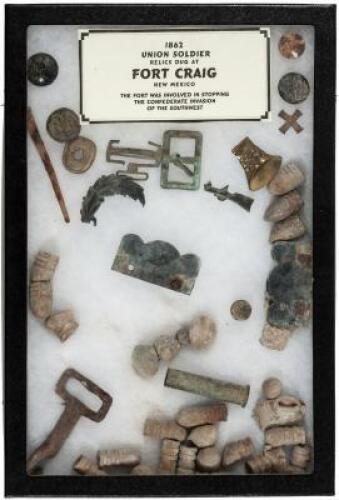 Collection of Civil War artifacts