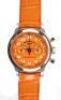 Endurance 24 Manual Wind Chronograph Wristwatch, Stainless Steel, Orange Dial