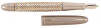 Tec Flex Woven Gold and Stainless Steel Fountain Pen