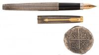 Parker 75 Spanish Treasure Fleet Limited Edition Fountain Pen [with] Replica Doubloon