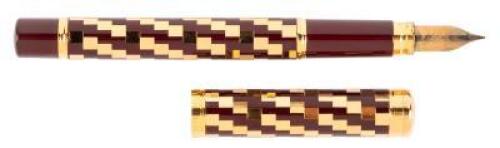 Le Lady Gold and Black Parquet Fountain Pen