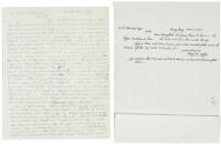 Two Autograph Letters Signed - New York Millionaire Cult Dupe who Slandered Sojourner Truth