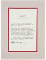 Typed Letter Signed "Bill Clinton" as President, commemorating the 75th anniversary of the YMCA in Reno, Nevada