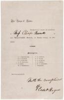 Invitation from future Gen. Beauregard and others to a Ball at the US Military Academy