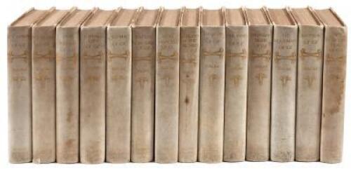 Set of 14 Oz books specially bound for Patricia Taurog, daughter of Hollywood director Norman Taurog, who directed the test scenes of the Wizard of Oz