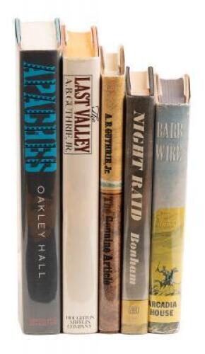 Five western novels - all signed or inscribed by the authors