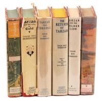 Six Tarzan reprints published by Grosset & Dunlap