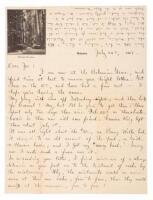 Letter from George Sterling on Bohemian Grove stationery